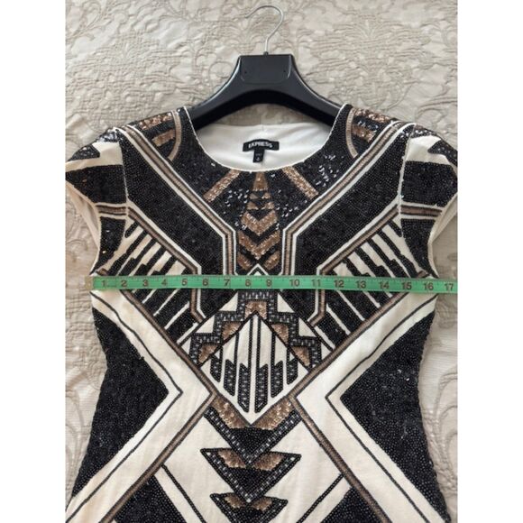 Express Art Deco Sequin Sheath, size M - Picture 5 of 7